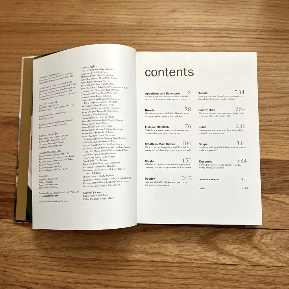 Oxmoor House Cooking Light Cookbook Over 500 Recipes With Photographs